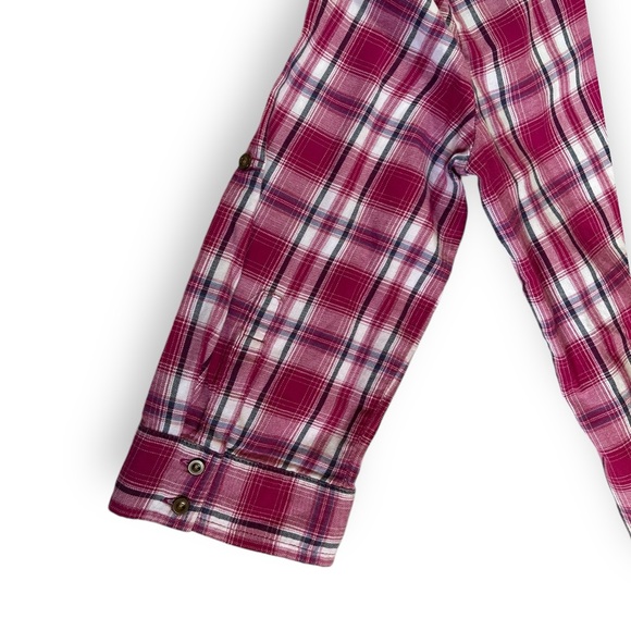Laura Scott Pink Plaid Flannel Button Down - Picture 8 of 11